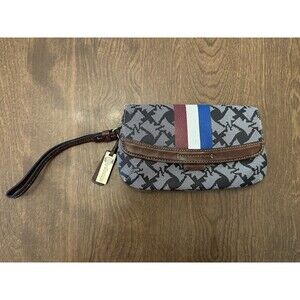 Juicy Couture Wallet Vintage Black White Scottie Dog Wristlet RARE